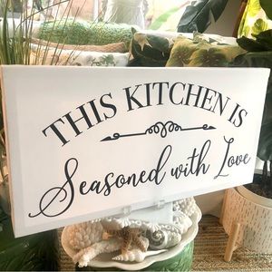 New! “This Kitchen Is Seasoned With Love” Canvas Print